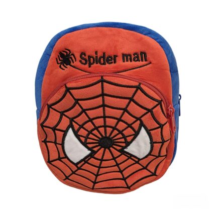 Rucsac de plus pentru copii Virtual Trend®, model Spider-Man, pentru gradinita si prescolari, Rosu/Albastru
